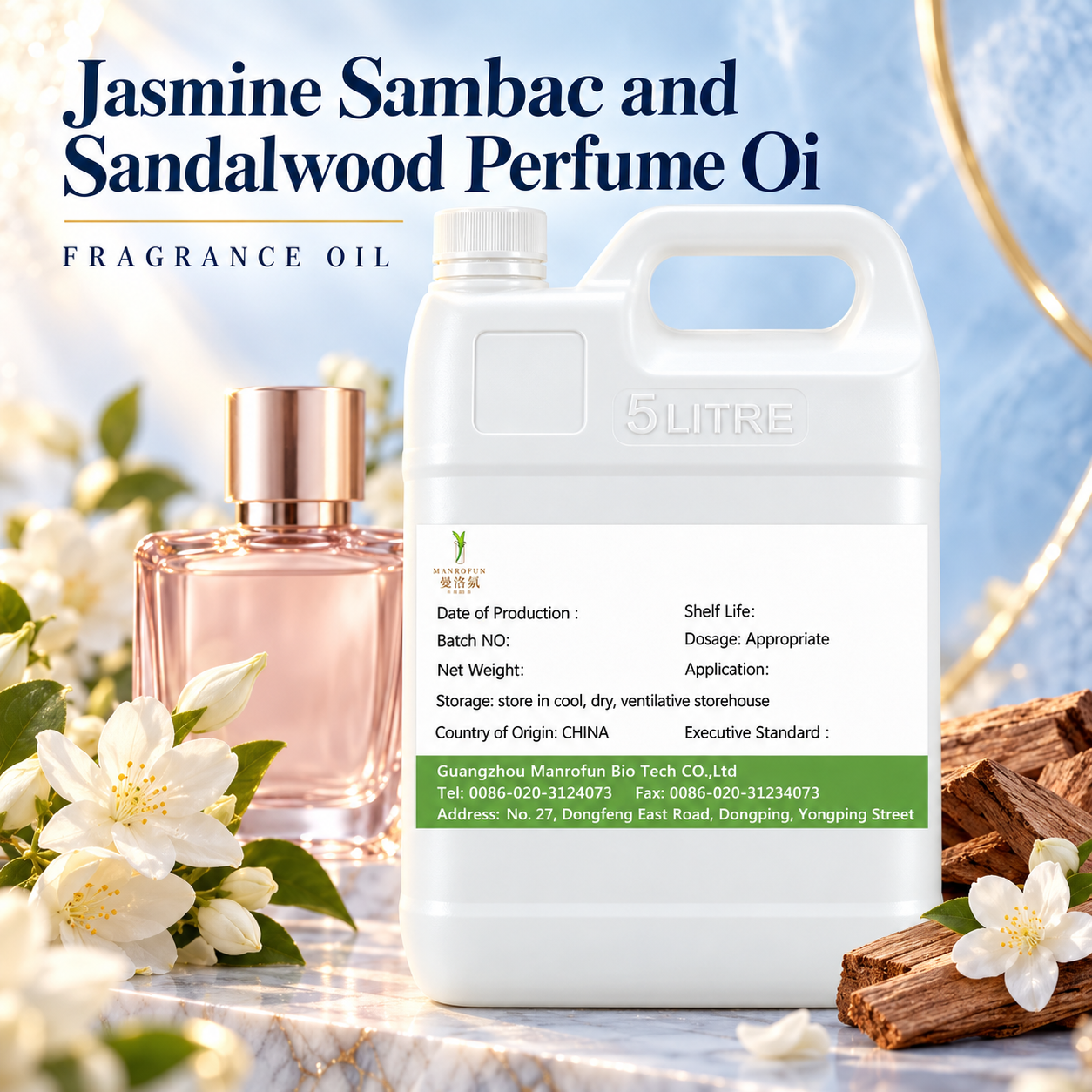 Eigenmarken-Parfümerie schlägt mit dem Parfümöl Sambac Jasmin &amp; Sandelholz einen blumig-holzigen Ton an. 1