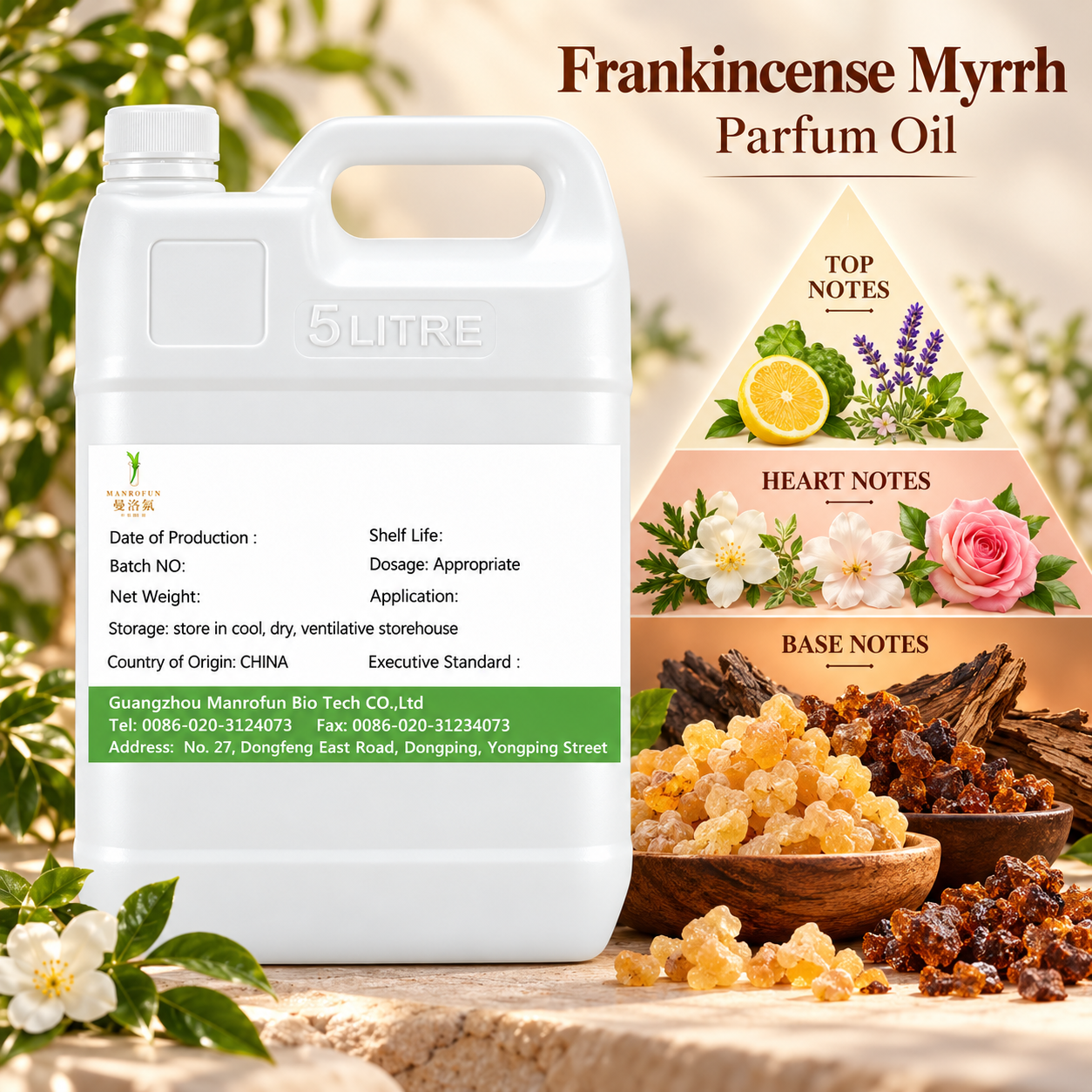 Frankincense Myrrh Perfume Oil for EDP & Roll-On | Private Label 2
