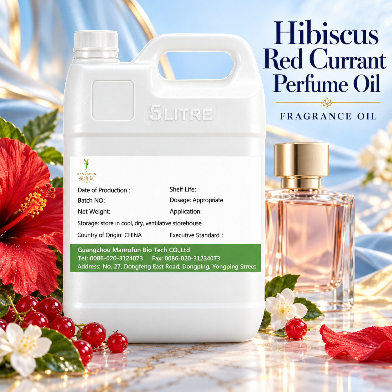 Hibiscus Red Currant Musk Perfume Oil for EDP & Body Mist | Private Label 1