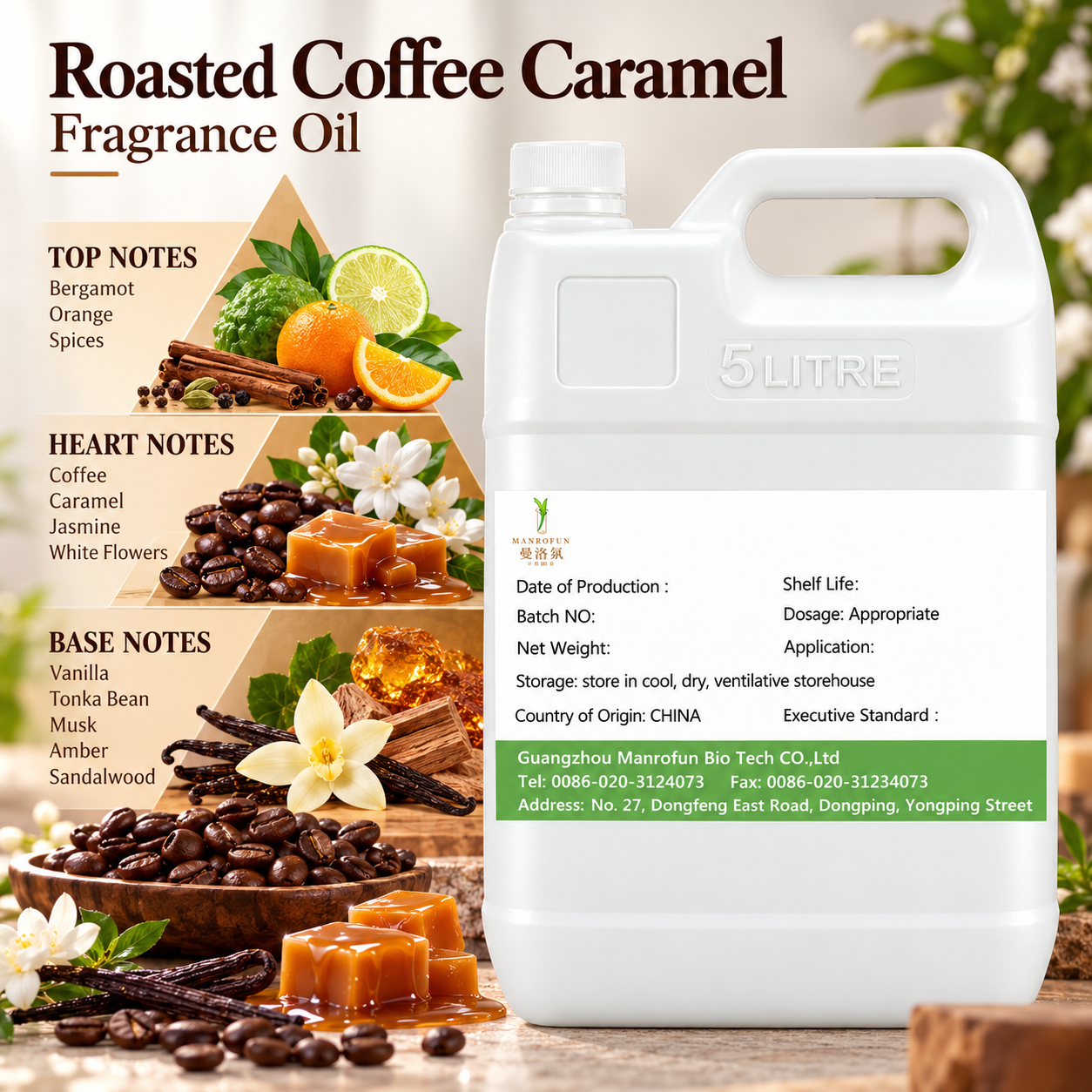Coffee Caramel Perfume Oil for EDP & Roll-On | Private Label 2