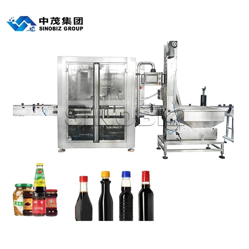 RF-JXS-4 6 8 Single Double Servo Capping Machine - Integrating Bottle Feeding Cap Sorting Cap Feeding Cap Closing and Bottle Discharging 1