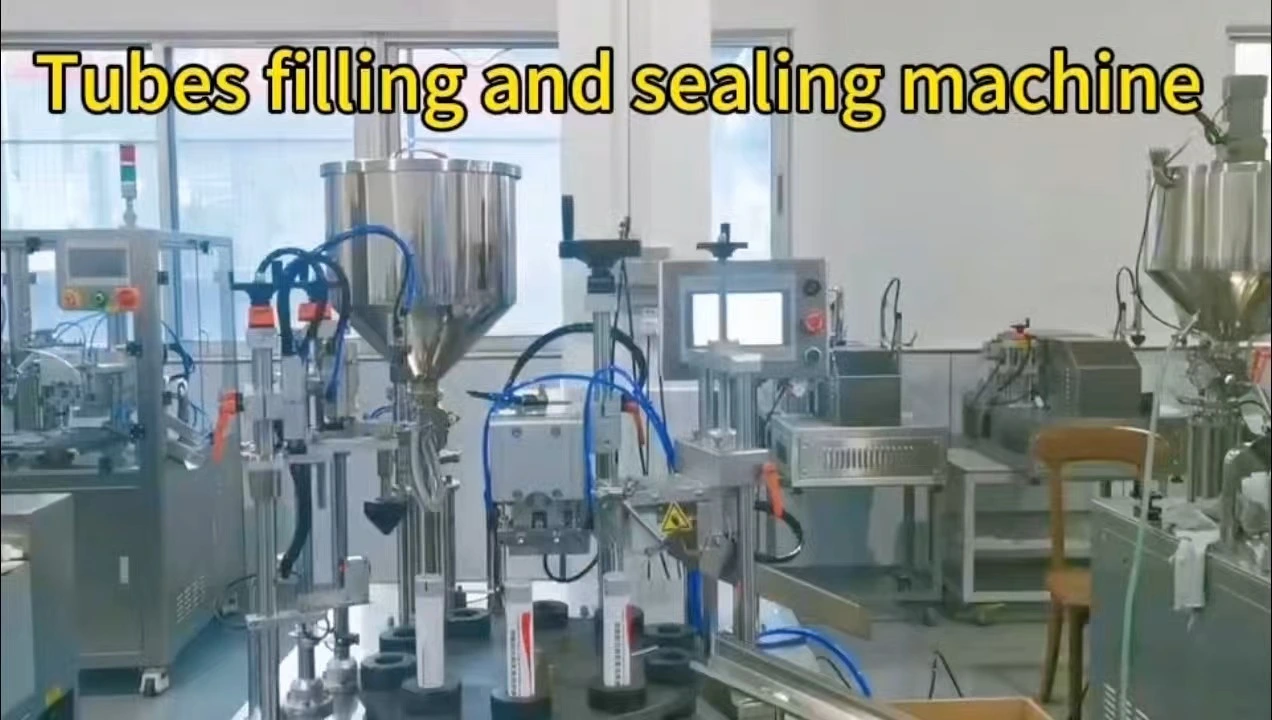 Semi-auto Tube Filling Sealing Machine for Small Batch Cosmetic Serum Tubes 1