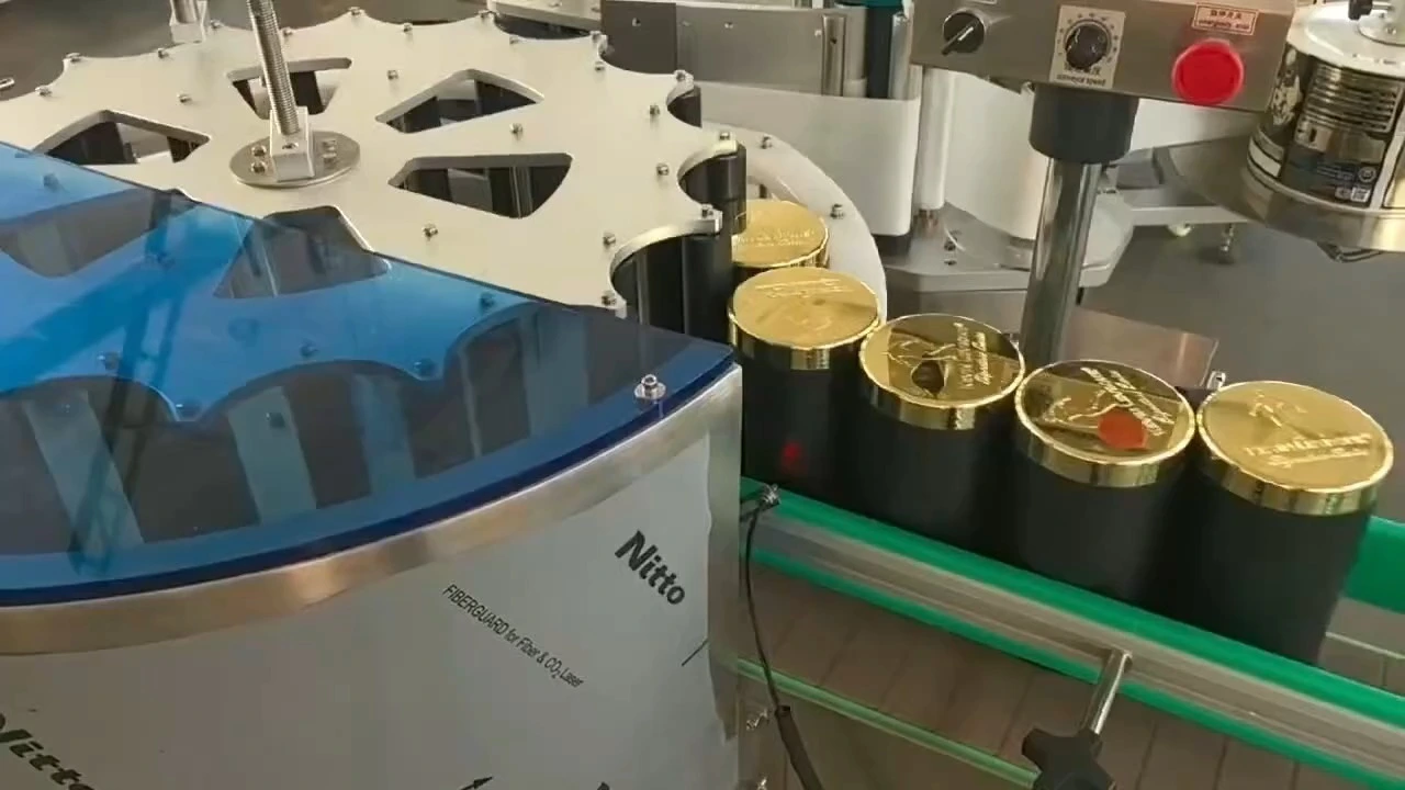 Labeling Equipment for Automatic Round Bottle Jar Can Sticker Labeling Machine 1