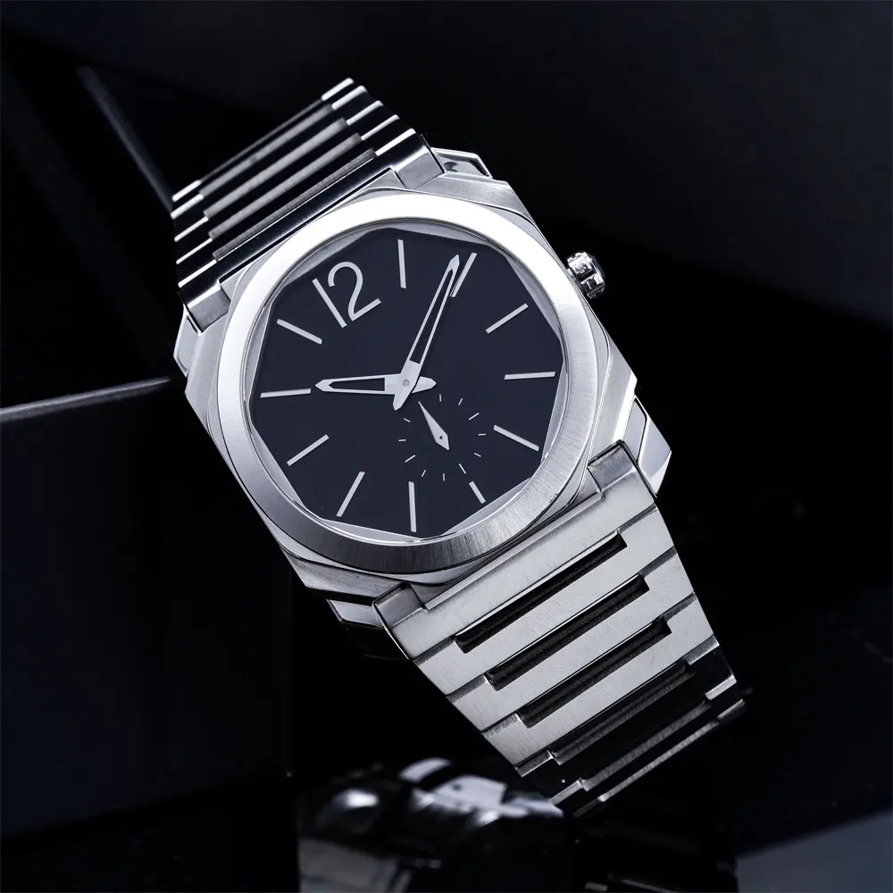 Ultra Thin Stainless Steel Quartz Wristwatch - Waterproof - Customizable - Elegant 2