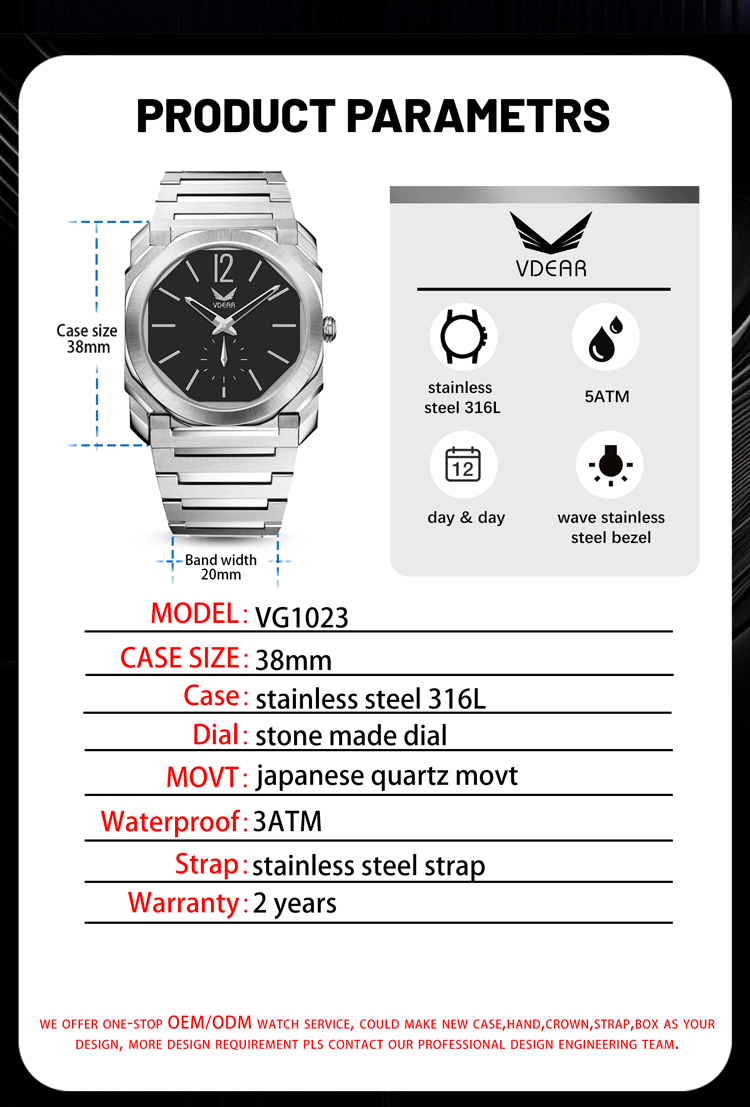 Sanded Dial Stainless Steel Watch For Men Ultra Thin Quartz Calendar Watch 12