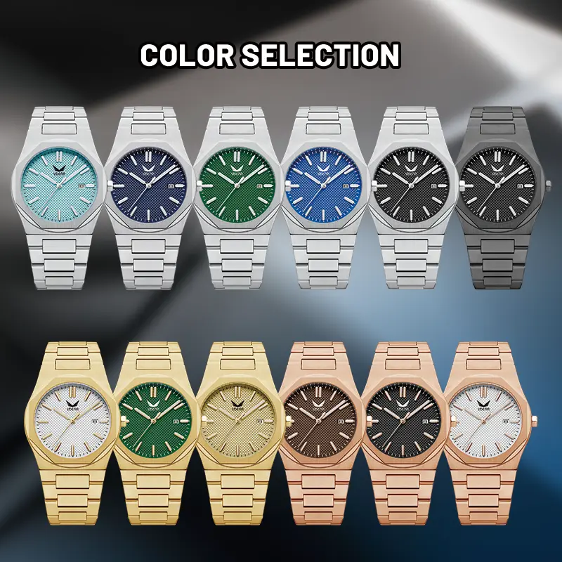 VDEAR Silicone Strap Quartz Watch - Luminous Hands, Calendar, Double Layer Bezel 6