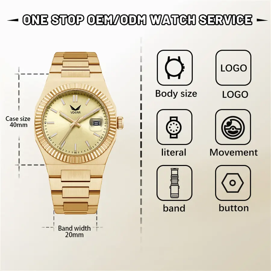 Stainless Steel Quartz Calendar Watch - Precision Craftsmanship 6