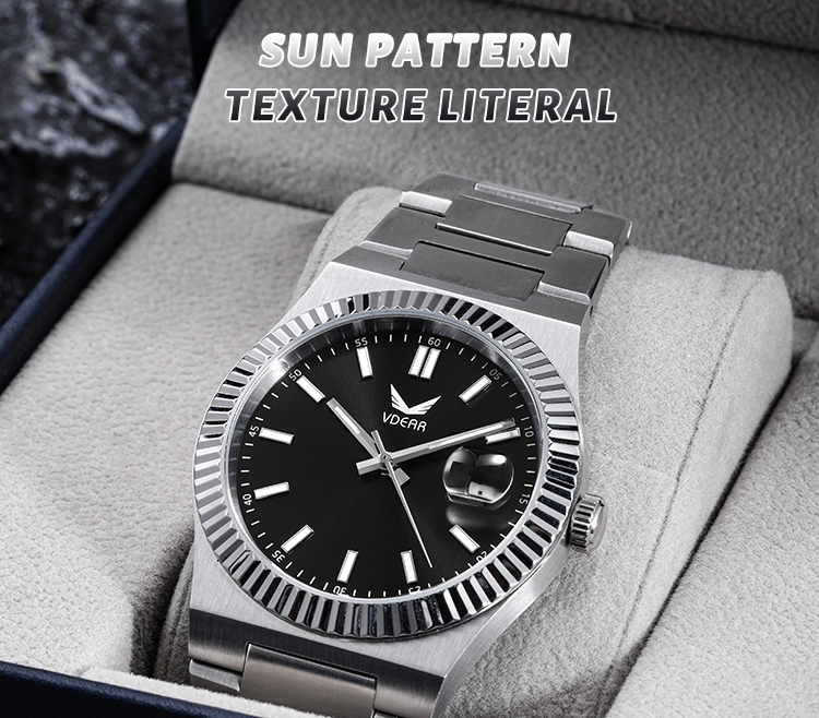 Stainless Steel Quartz Calendar Watch - Precision Craftsmanship 8