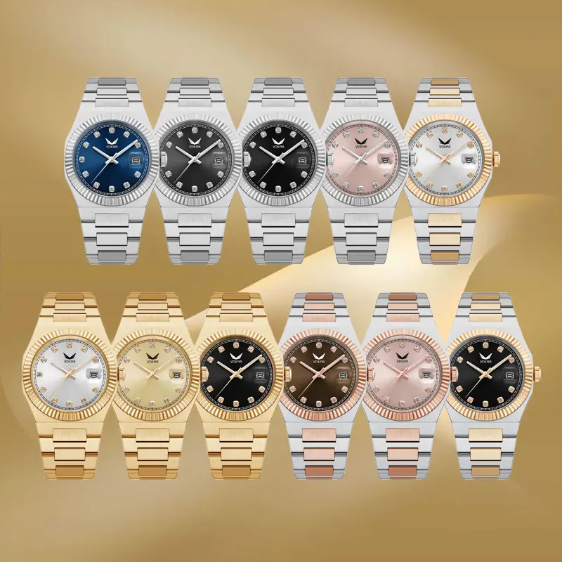 VDEAR Luxury Steel Luminous Calendar Man Watch 5