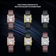 VDEAR Square Arabic Numeral Quartz Watch High Quality Luxury Men's Wristwatch 5