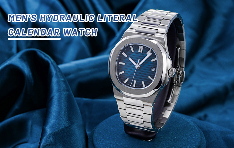 High Quality Watch Manufacturer 316L Stainless Steel Mens Watch With Navy Blue Dial 8