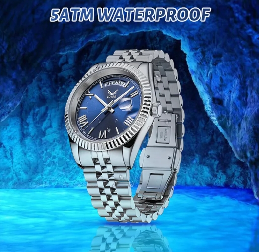 Calendar Quartz watch, Roma Number Dial Men Wristwatch 12