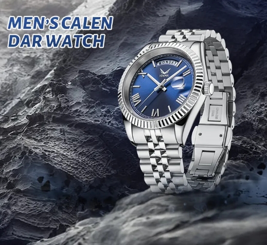 Calendar Quartz watch, Roma Number Dial Men Wristwatch 10
