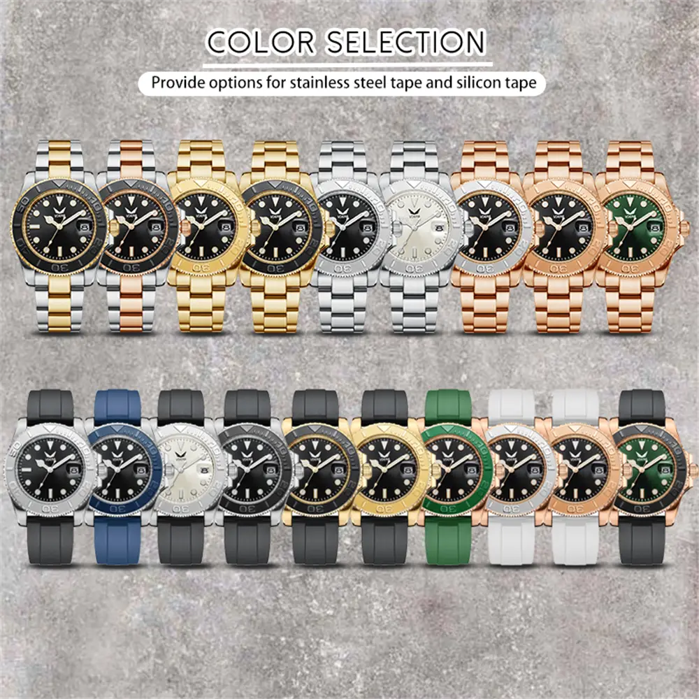 Japan Miyota 8215 Stainless Steel Quartz Watch - 40mm 7