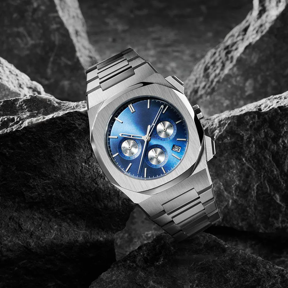 Vdear Chronograph Hollow Hands Watch Latest Style Stainless Steel Strap Water Resistant Custom Logo Luxury Quartz Watch price