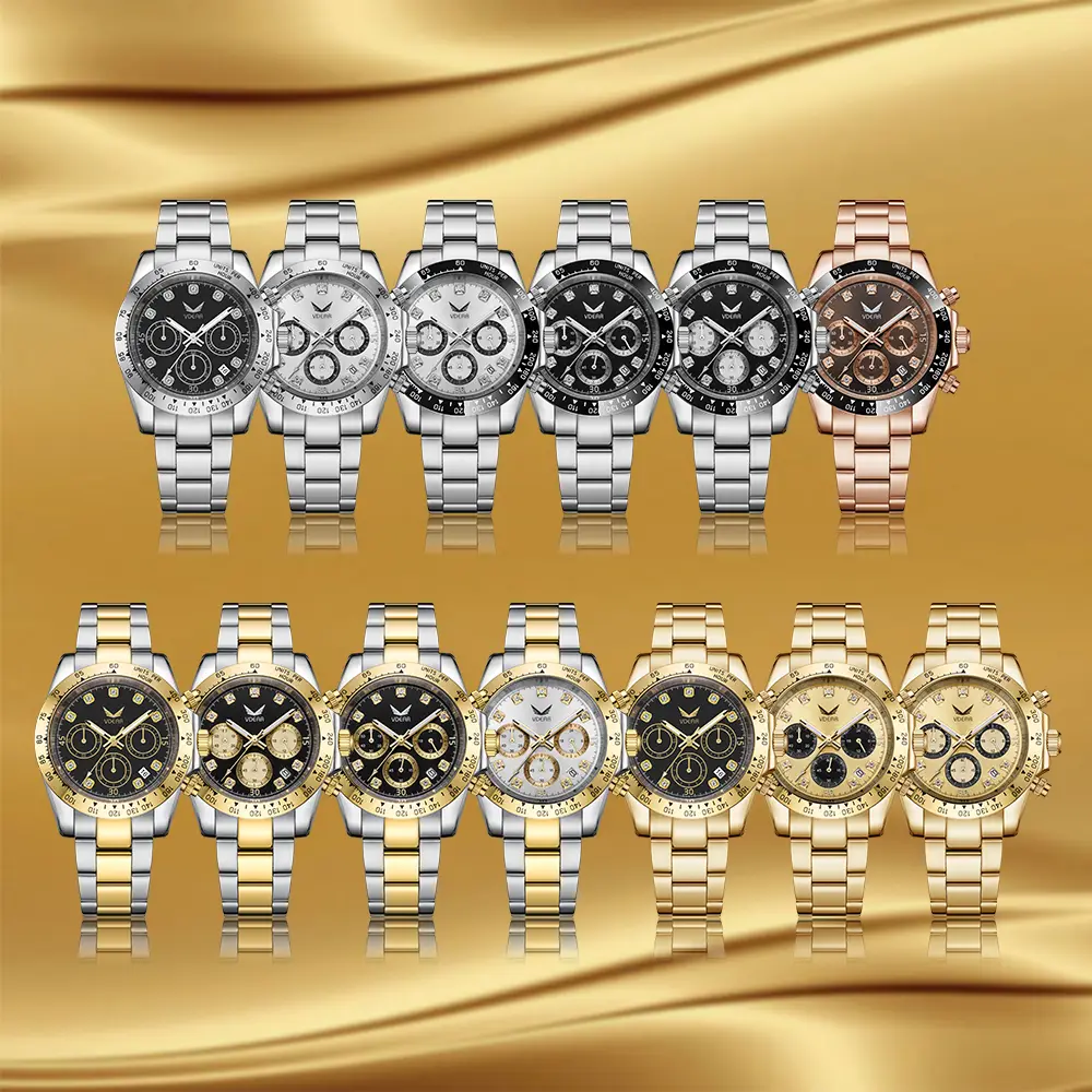 Luxury Quartz Dress Watch with Diamond Decoration 5