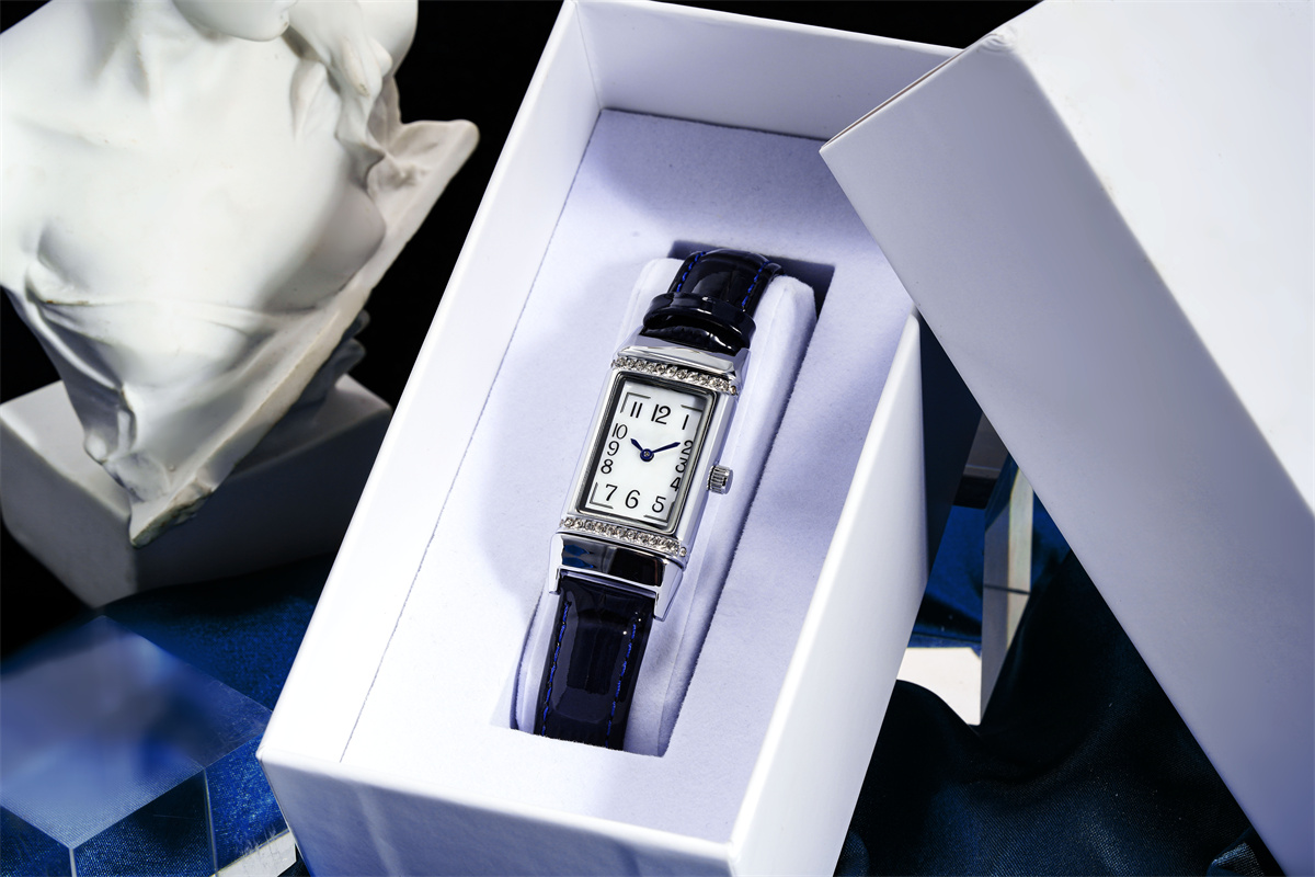 Vdear Women Arabic Number Pearl Dial Quartz Watch Rectangular Leather Strap Montre Pour Femme 16