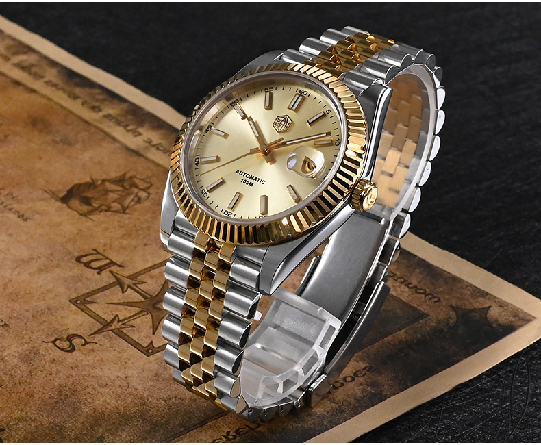 Vdear Automatic Diving Watch 10atm Waterproof Luminous Pointers Best Custom Mechanical Watch Supplier 18