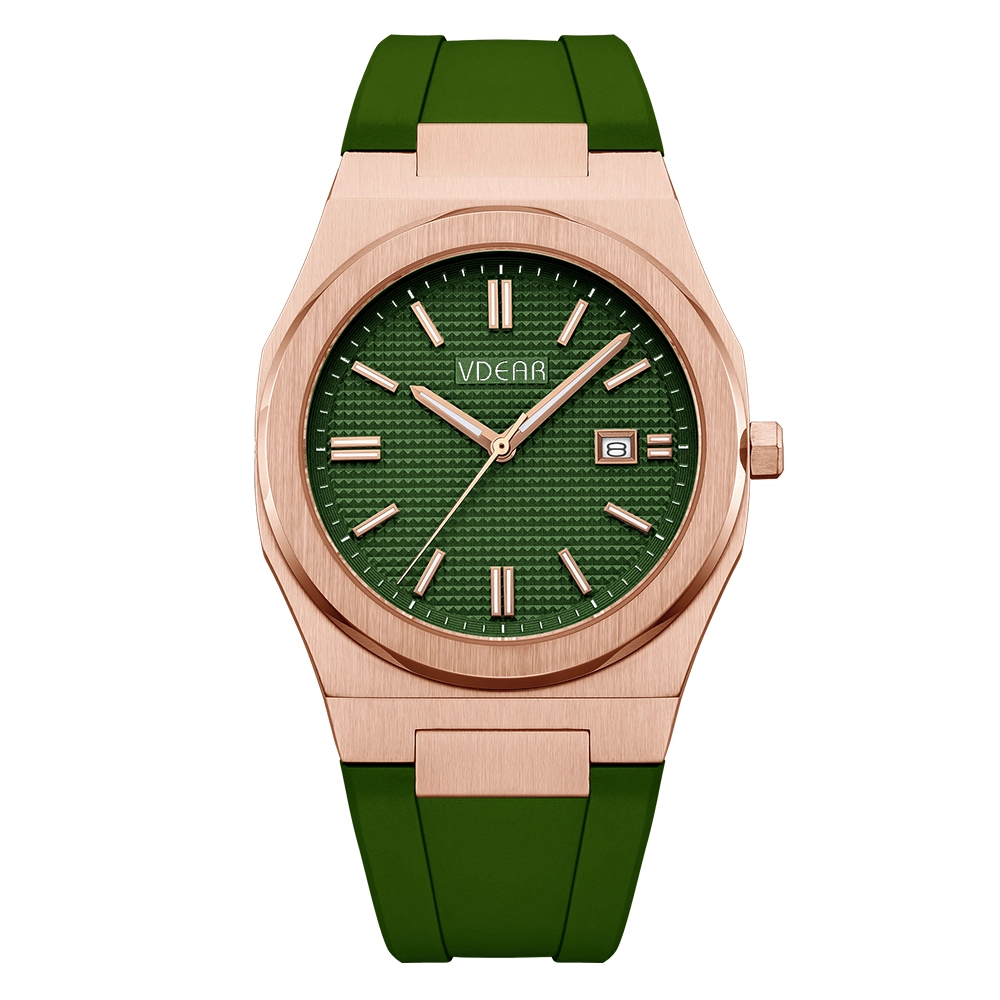 Silicone Strap Lady Watch, Waterproof Women Quartz Watch With Luminous Pointers 1