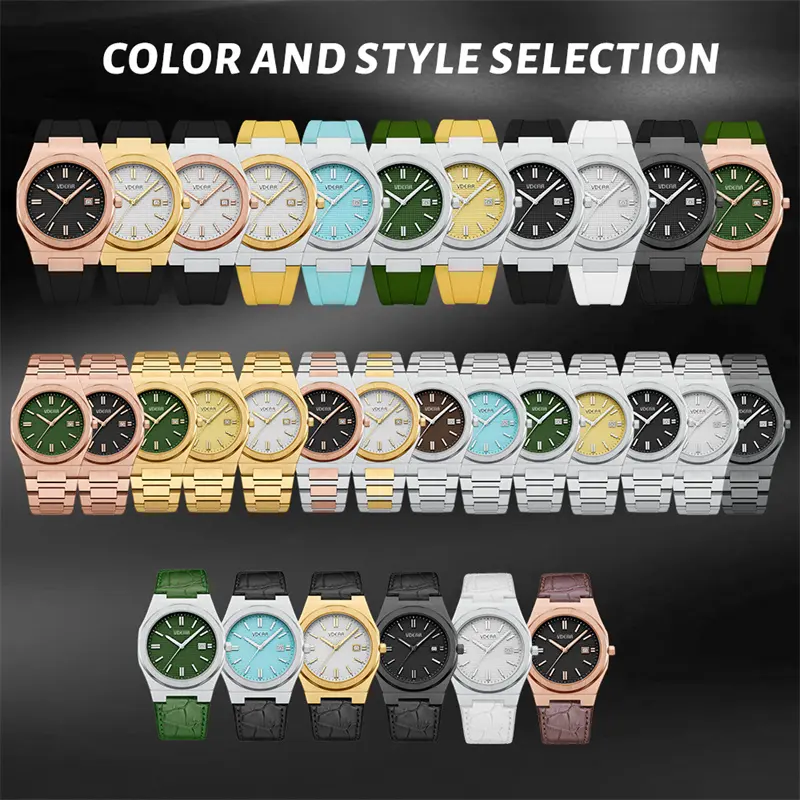 Checkered Dial Silicone Strap Women Quartz Watch - 5 ATM Waterproof 5