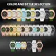 Checkered Dial Silicone Strap Women Quartz Watch - 5 ATM Waterproof 5