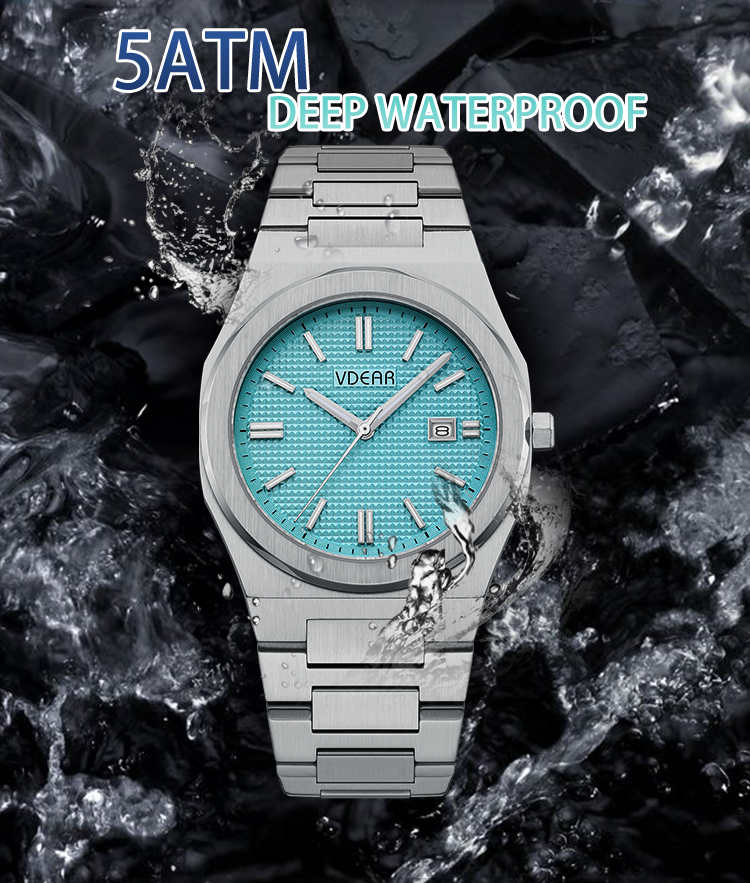 Silicone Strap Lady Watch, Waterproof Women Quartz Watch With Luminous Pointers 8