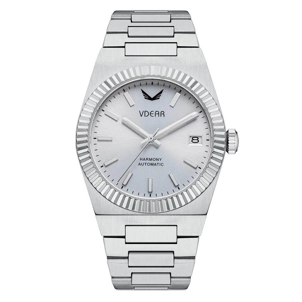 VDEAR Wave Betel Ultra Thin Quartz Watch, Luminous Scale, Calendar - Customizable & Elegant 2