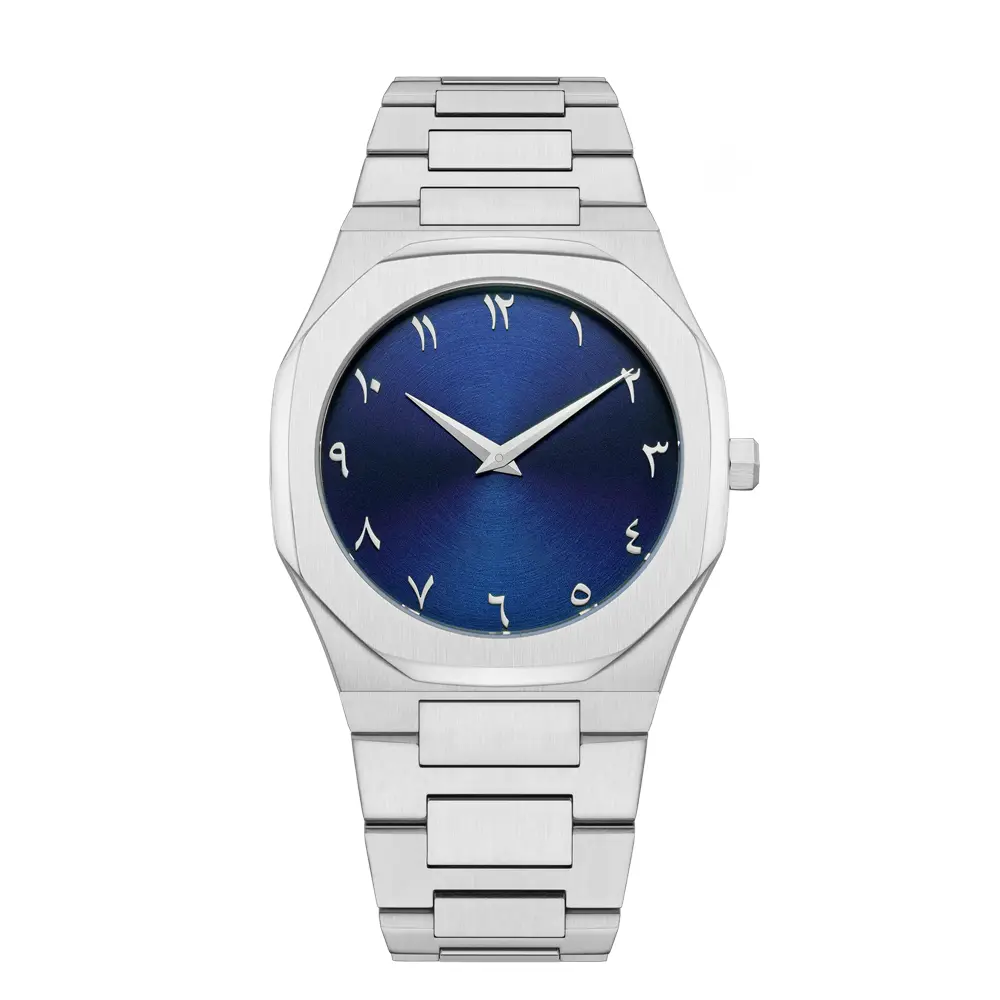 Arabic Numerals Dial Quartz Watch: Customized, Thin Case, Stainless Steel, Japanese Miyota Movement - Superior Performance & Quality - VDEAR 4