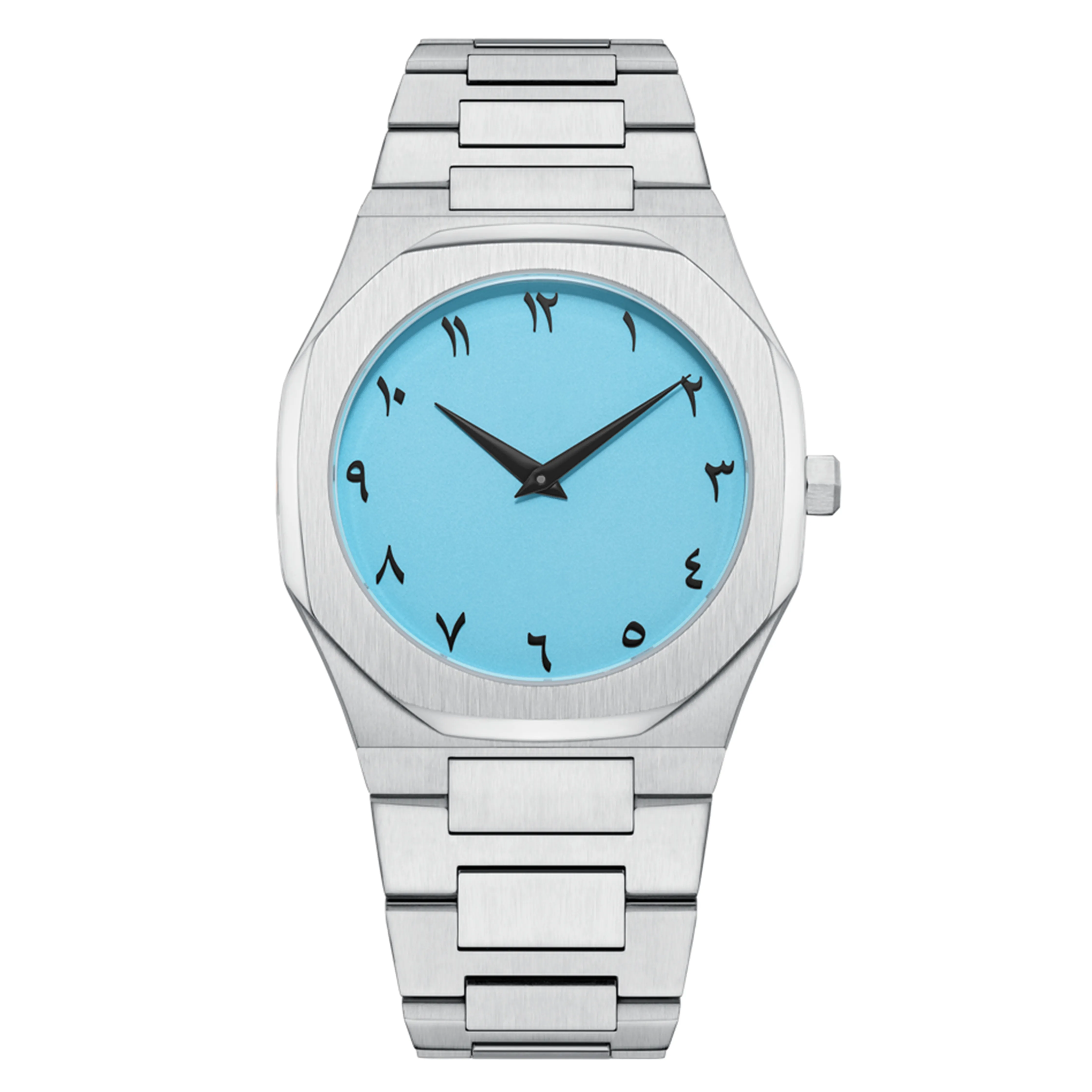 Arabic Numerals Dial Quartz Watch: Customized, Thin Case, Stainless Steel, Japanese Miyota Movement - Superior Performance & Quality - VDEAR 2