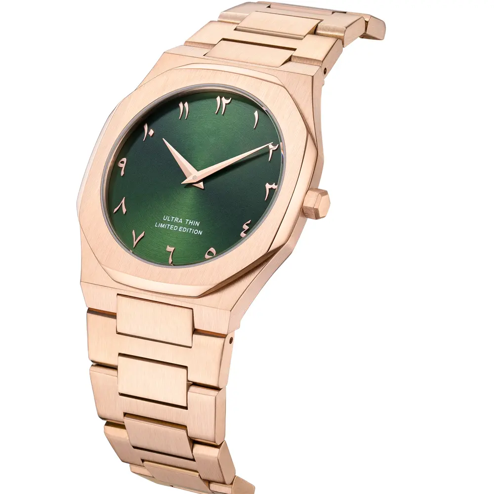 Arabic Numerals Dial Quartz Watch: Customized, Thin Case, Stainless Steel, Japanese Miyota Movement - Superior Performance & Quality - VDEAR 6