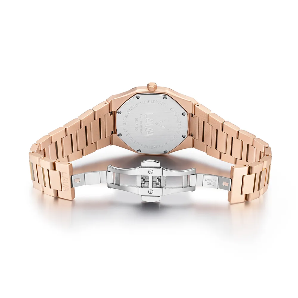 Arabic Numerals Dial Quartz Watch: Customized, Thin Case, Stainless Steel, Japanese Miyota Movement - Superior Performance & Quality - VDEAR 7