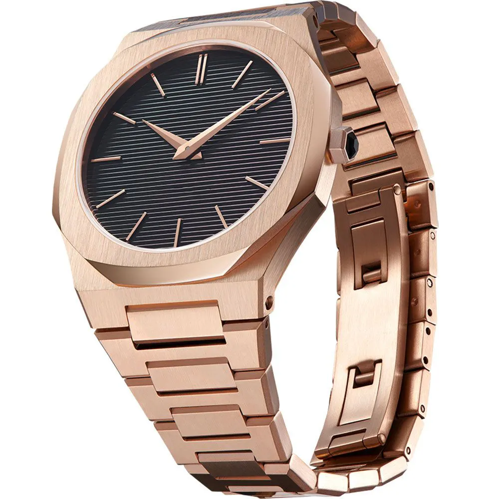VDEAR Men's Luxury Rose Gold Watches - High End Quartz 5