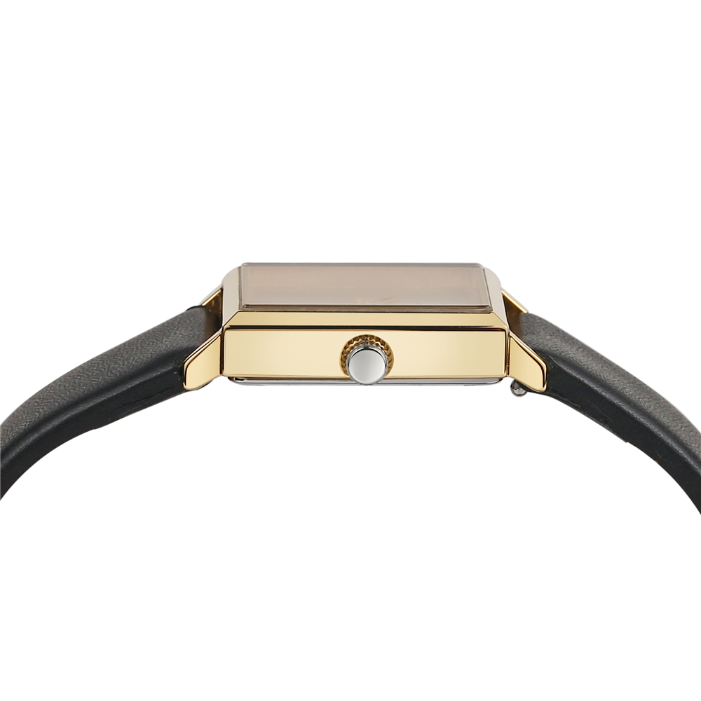 VDEAR Enkel Ultratunn Fyrkantig Damklocka Mode Casual Minimalistisk Läderarmbandsur Damklocka 9