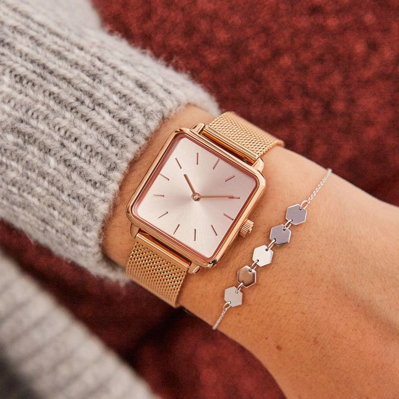 VDEAR Ultra Thin Small Square Women Wrist Watch Luxury Fashion Ladies Watches 11