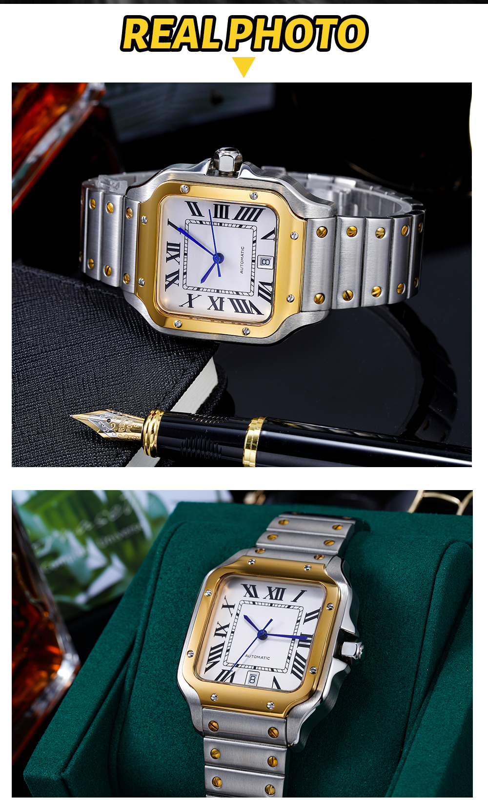 Vdear Luxury Leather Strap Watch Male Clock Rectangle Calendar Waterproof Quartz Movement Leisure Oem Watch Supplier 14