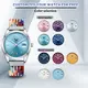 VDEAR Men's Luxury Quartz Watch - Customized Multicolor Nylon Strap 7