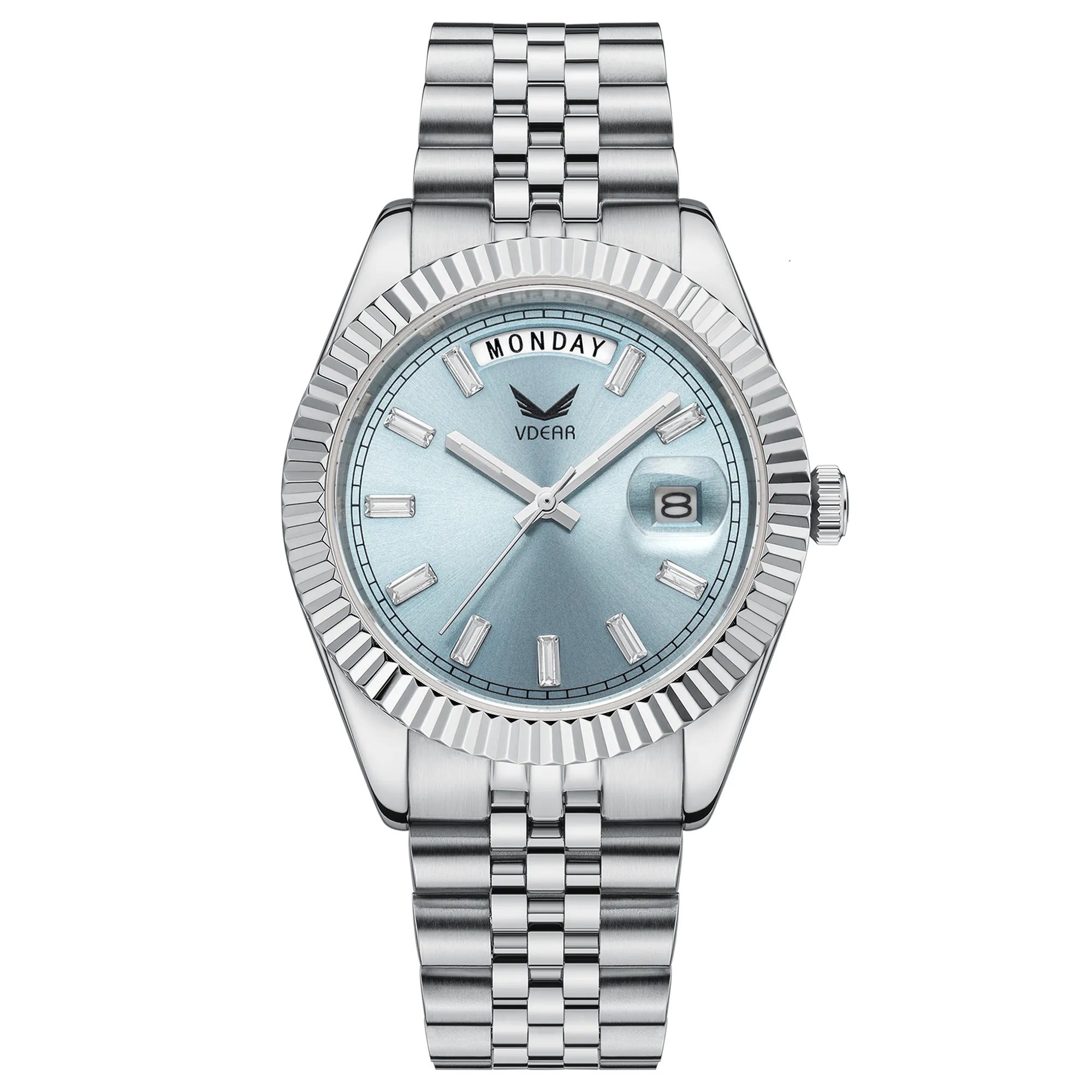 VDEAR Slim Mechanical Watch - Custom Luxury Brand, Crystal Movement 4