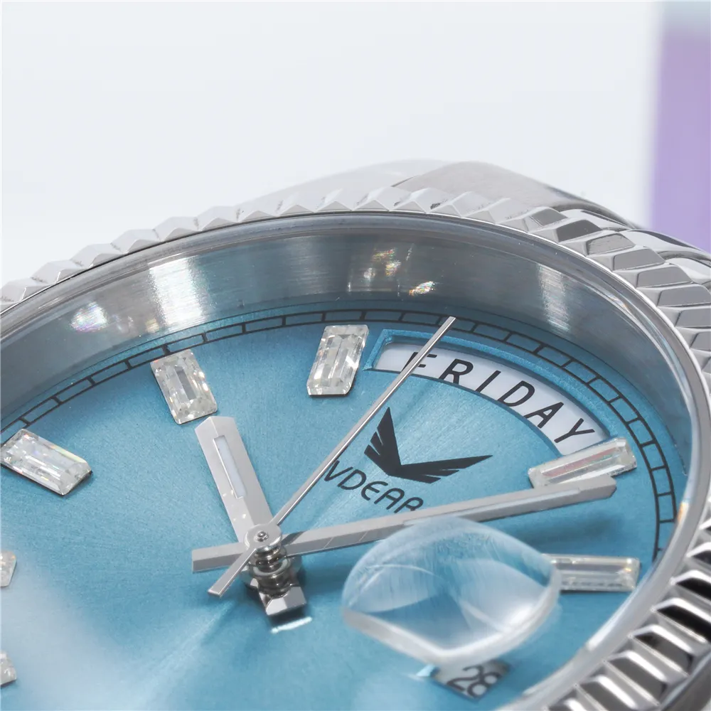 VDEAR Slim Mechanical Watch - Custom Luxury Brand, Crystal Movement 6