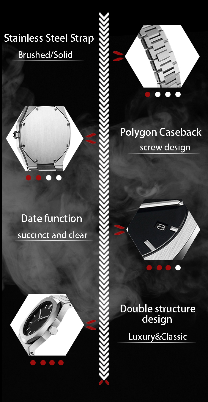 VDEAR - Blank Dial Stainless Steel Case Price Excel mens wrist Top Brand Designer Watch Japan Quartz Atm others 12