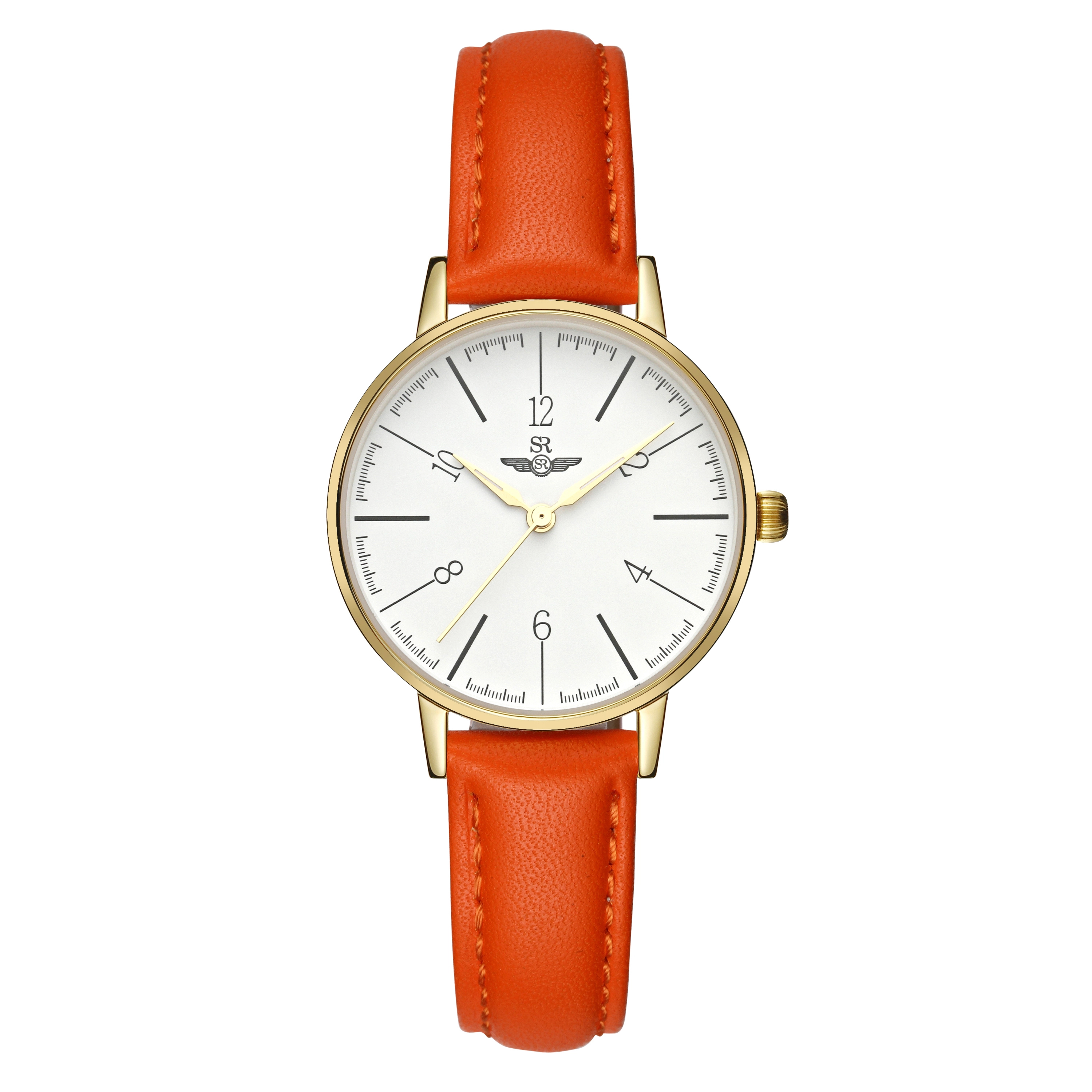 VDEAR Minimalist Women Leather Quartz Watch Fashion Round Case Customized watches for ladies 1