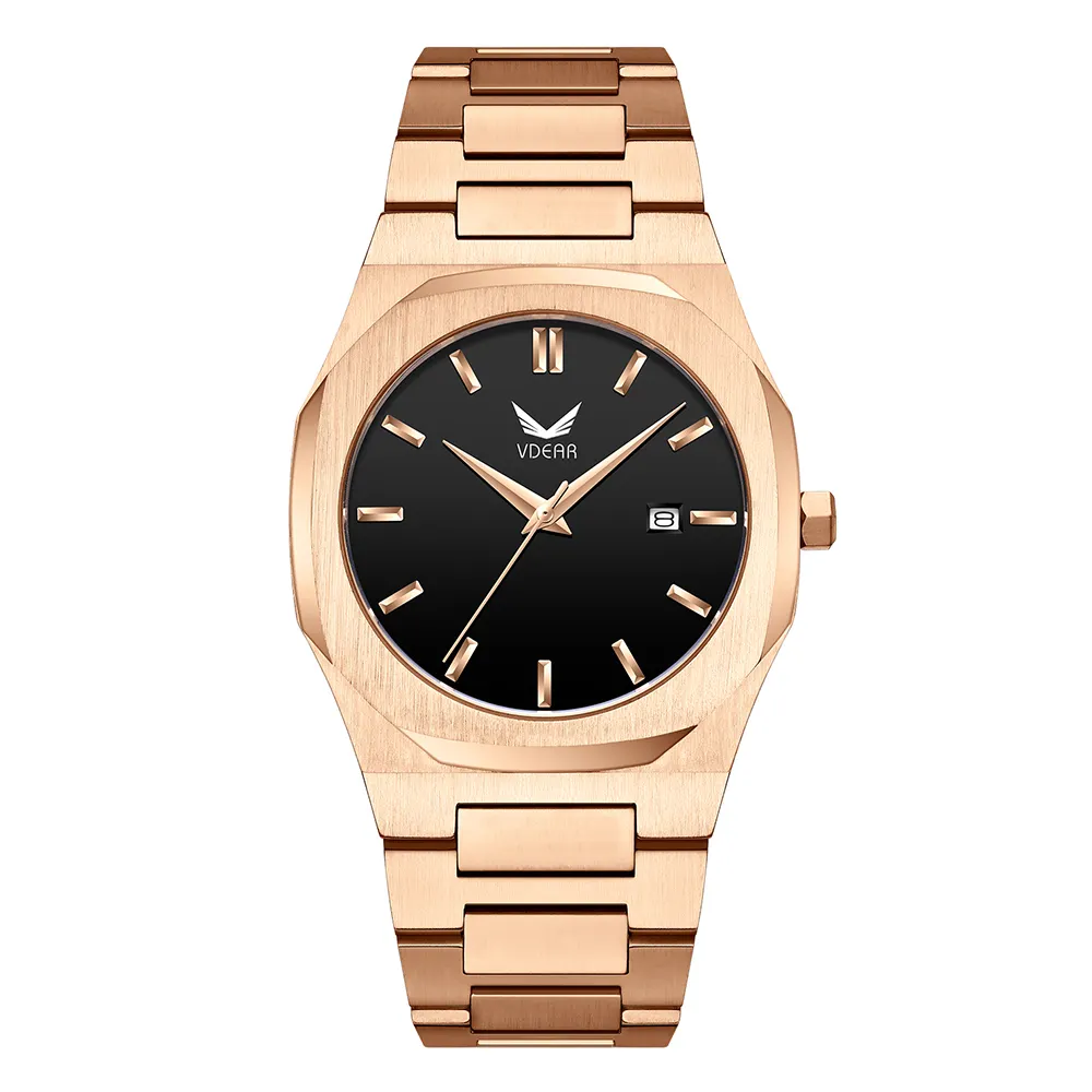 Elegance Quartz Watch - Ultra Thin Rose Gold Steel Band 2