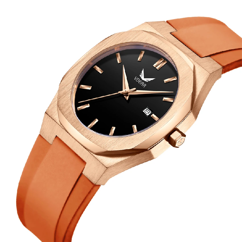 VDEAR - Create Made All Stainless Steel Premium Mens Watches Rubber Strap Singapore Movement Quartz Watch others 1