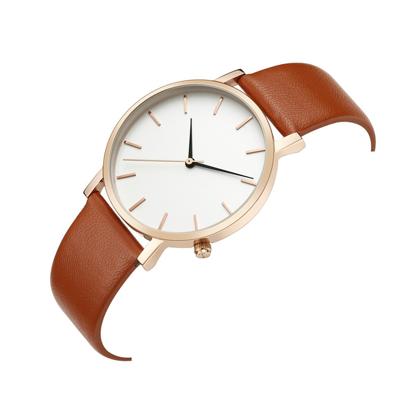 VDEAR Custom Stylish Ladies Luxury Quartz Wristwatch Leather Strap Minimalist Women Watch 9