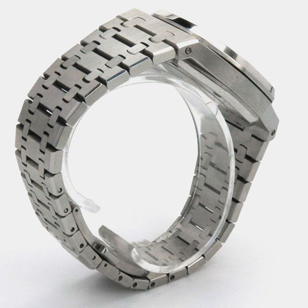 Silver Mesh Dial Quartz Watch - Waterproof & Fashionable 8