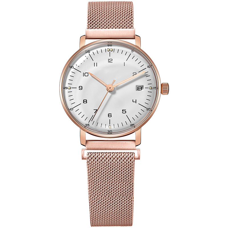 VDEAR Vintage Female Dome Glass Watches Stainless Steel Quartz Waterproof Luxury Watch 8