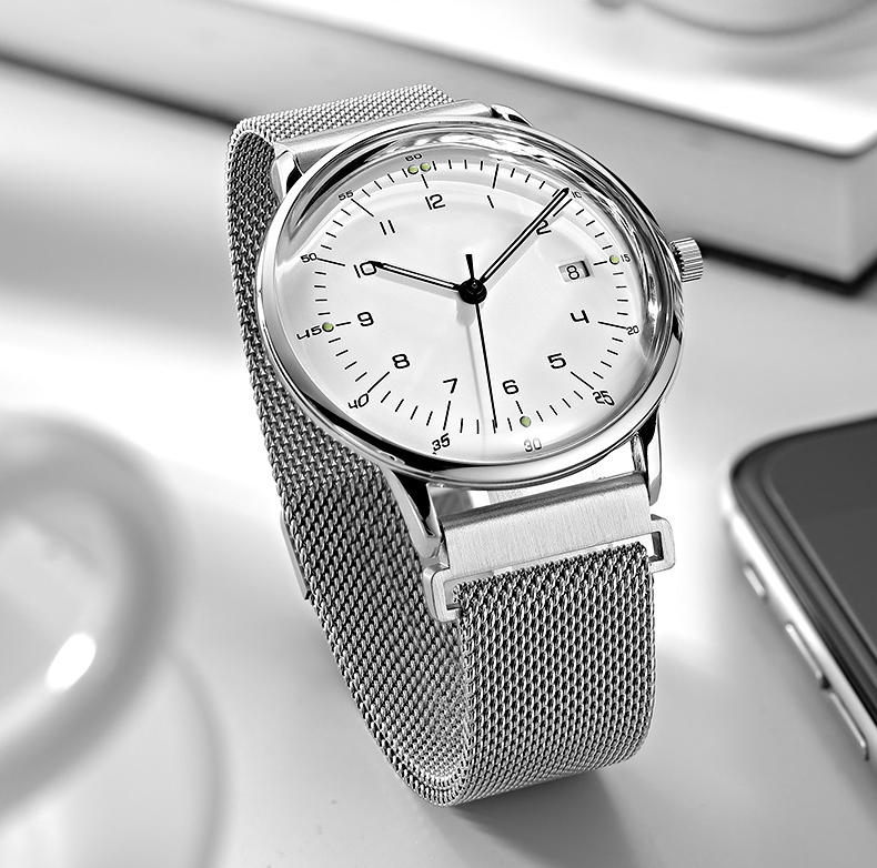 VDEAR Vintage Female Dome Glass Watches Stainless Steel Quartz Waterproof Luxury Watch 12