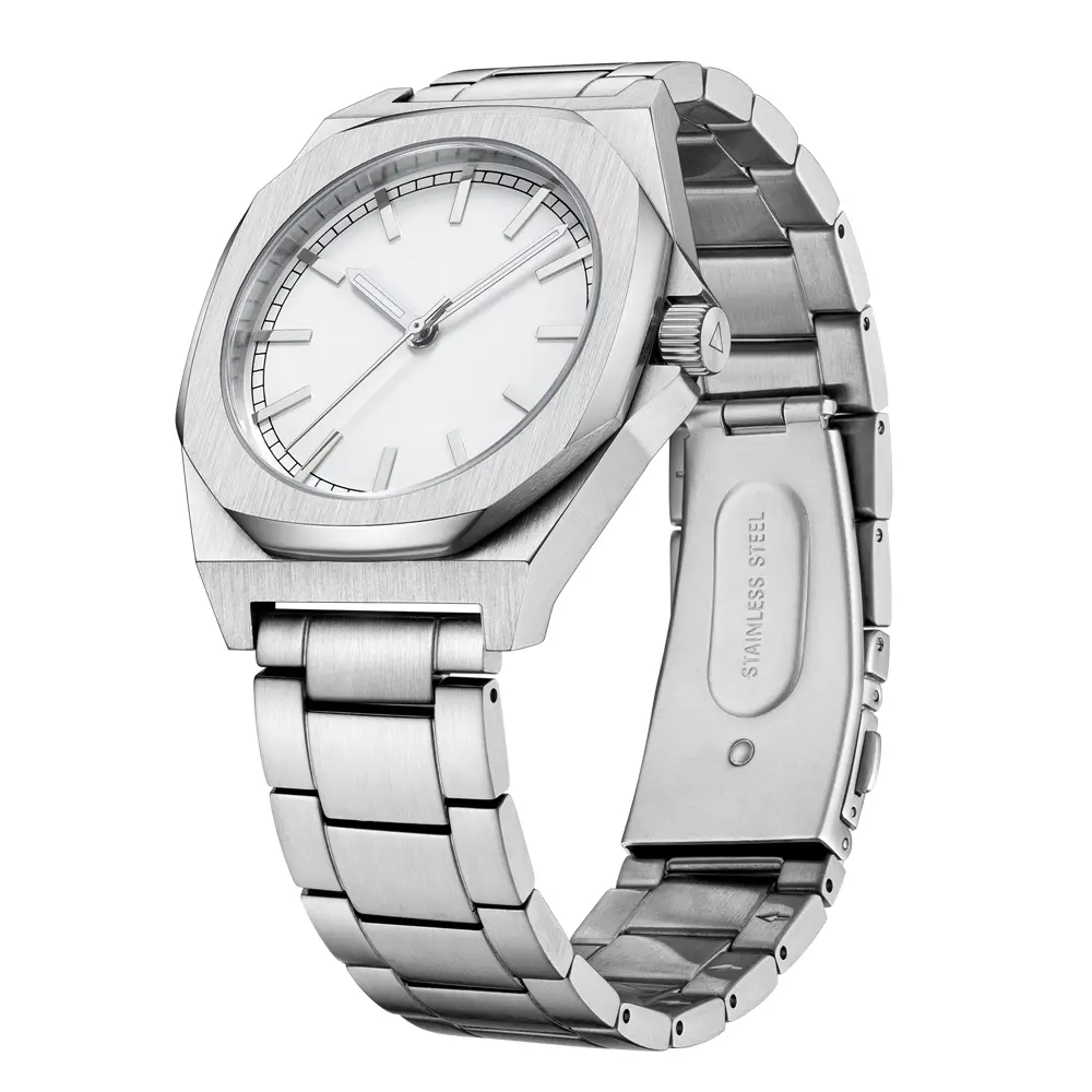 VDEAR Men's Luxury Thin Quartz Watch - Classic White Dial Retro Belt 4