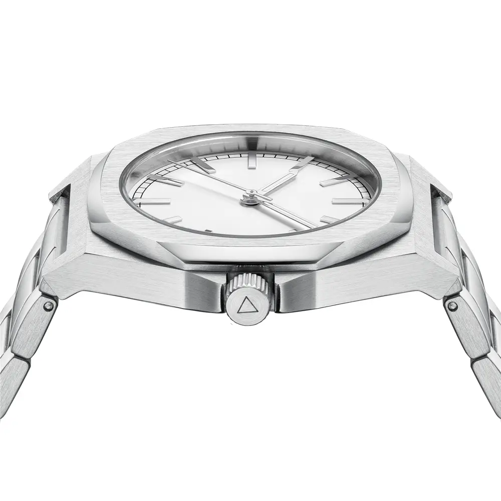 VDEAR Men's Luxury Thin Quartz Watch - Classic White Dial Retro Belt 6