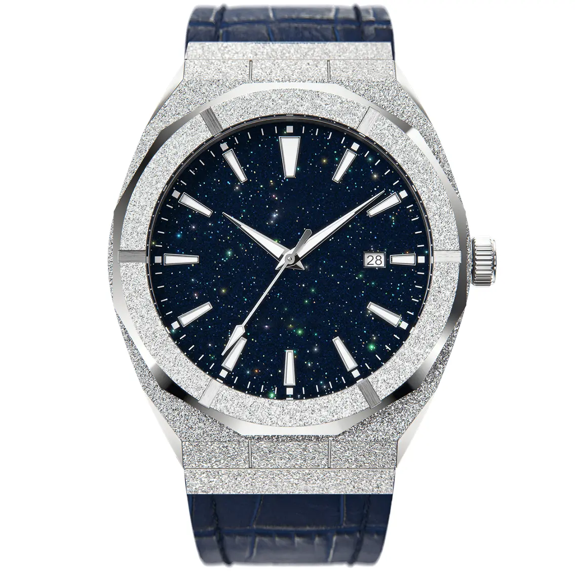 VDEAR Blue Starry Sky Men's Watch - High Quality Swiss Quartz 5