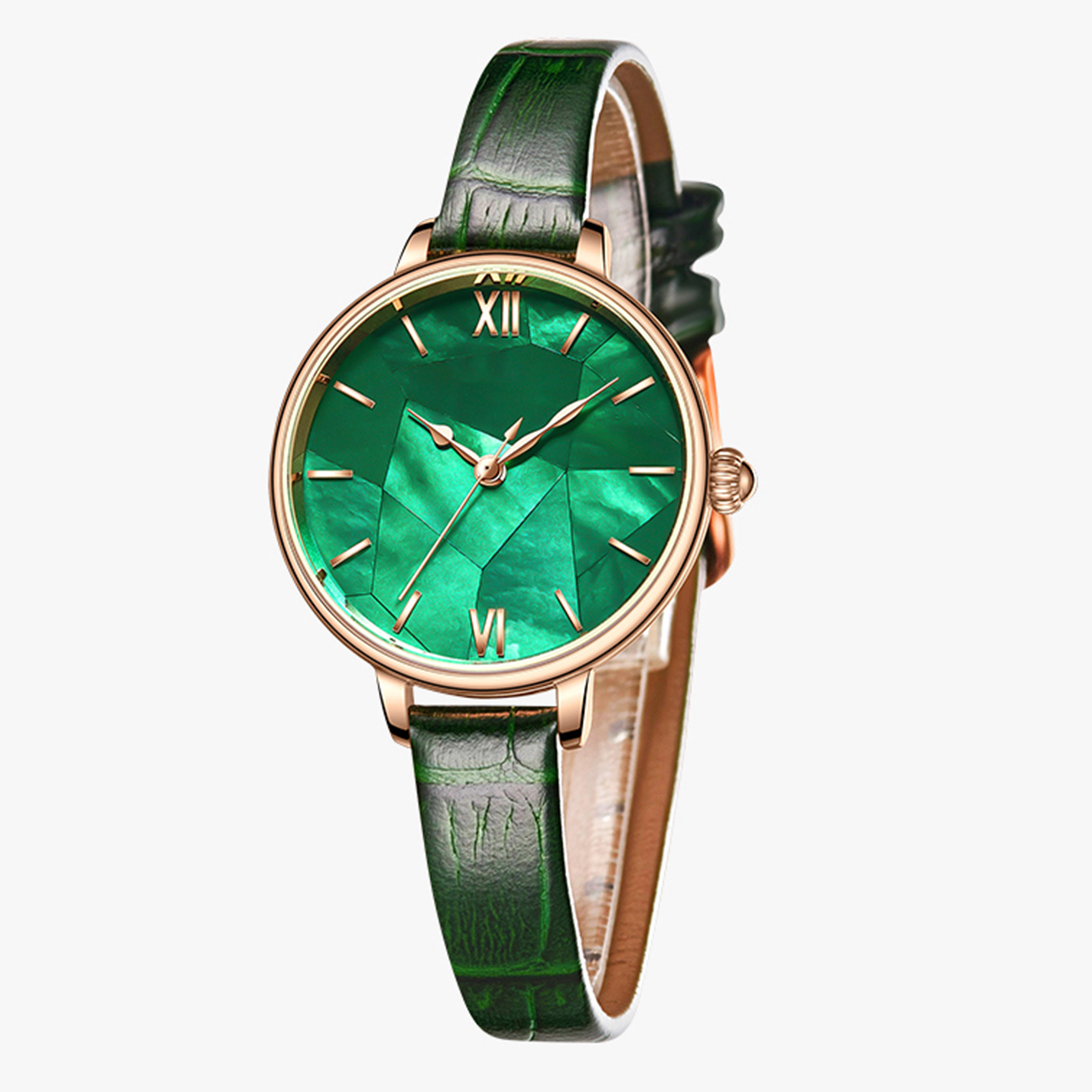 ساعة فيدير النسائية الأنيقة، كوارتز، ساعات يد فاخرة كلاسيكية مقاومة للماء 7